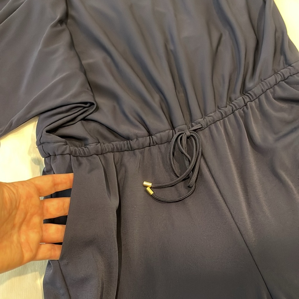 Lauren Ralph Lauren | Navy Split Sleeve Jumpsuit Sz XL - Picture 15 of 16